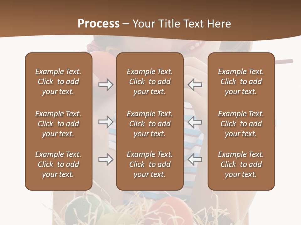 Happiness Coloring Caucasian PowerPoint Template