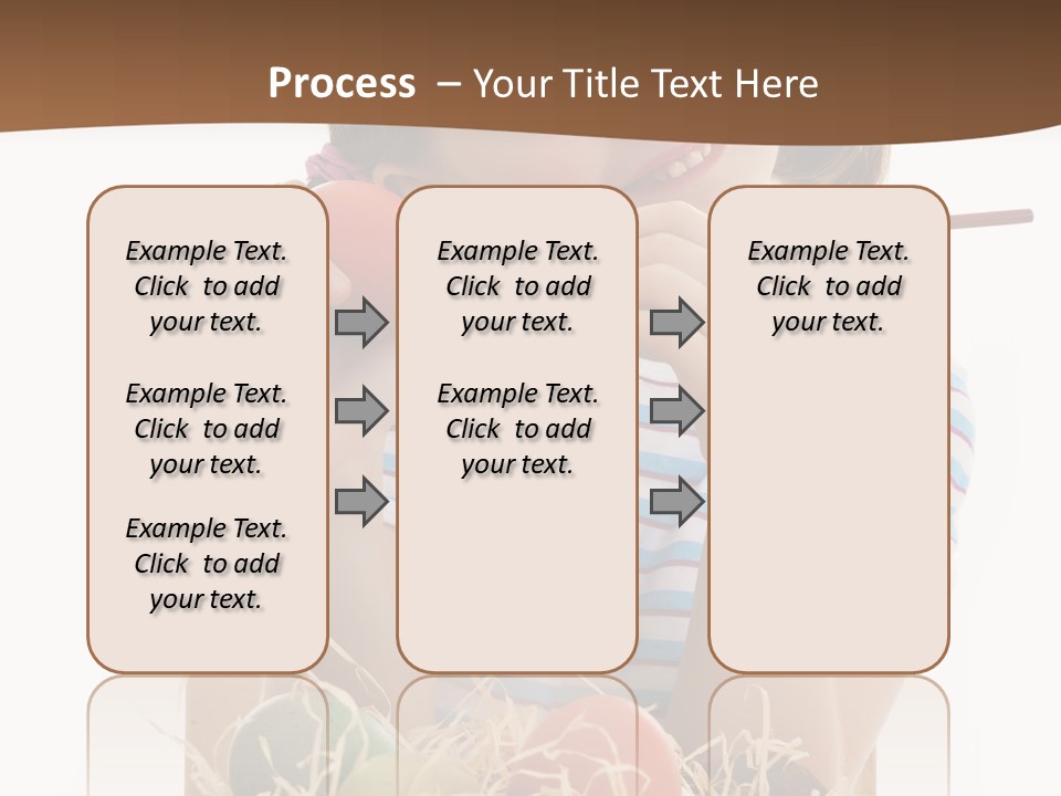 Happiness Coloring Caucasian PowerPoint Template