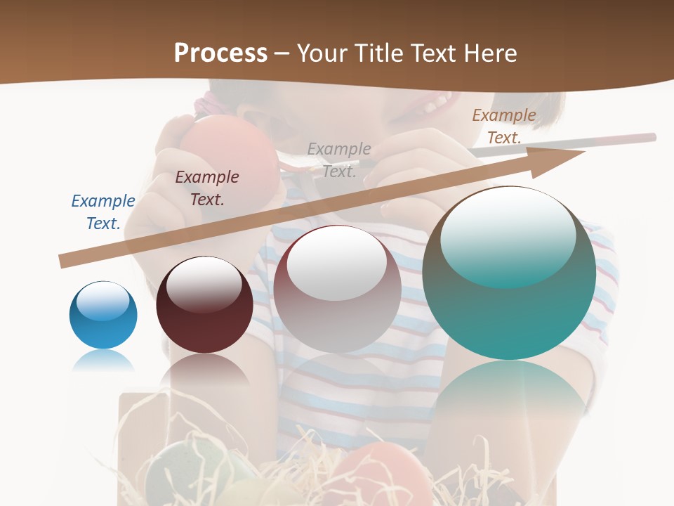 Happiness Coloring Caucasian PowerPoint Template