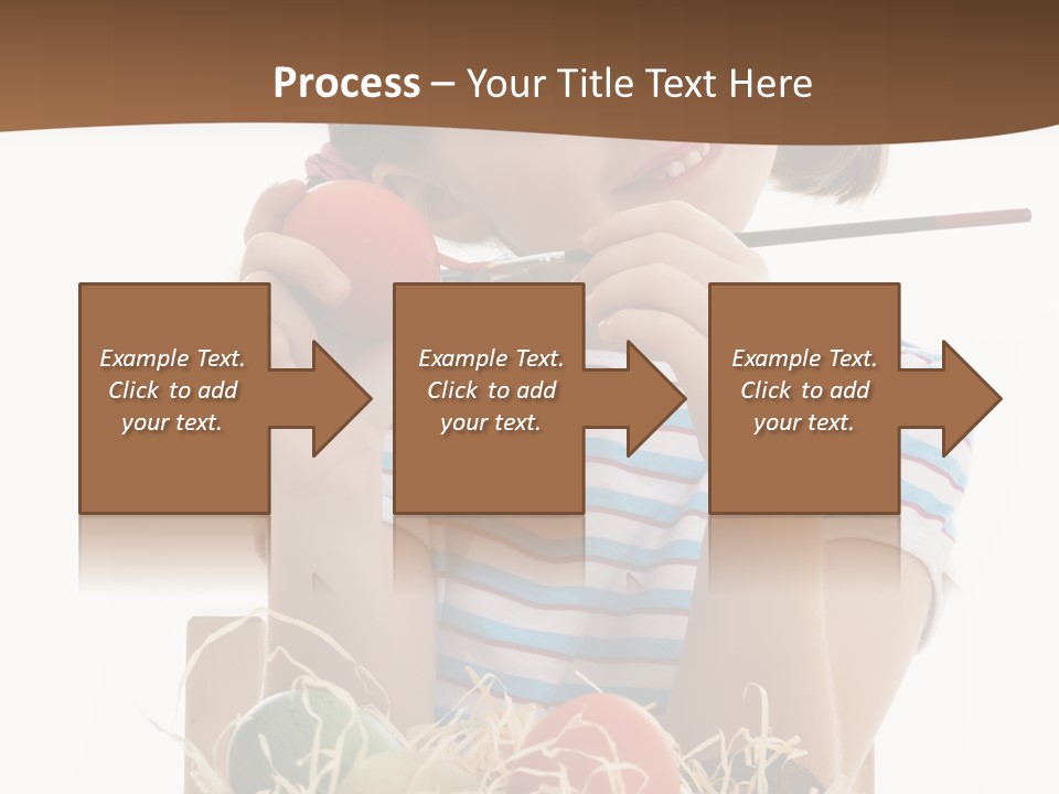 Happiness Coloring Caucasian PowerPoint Template