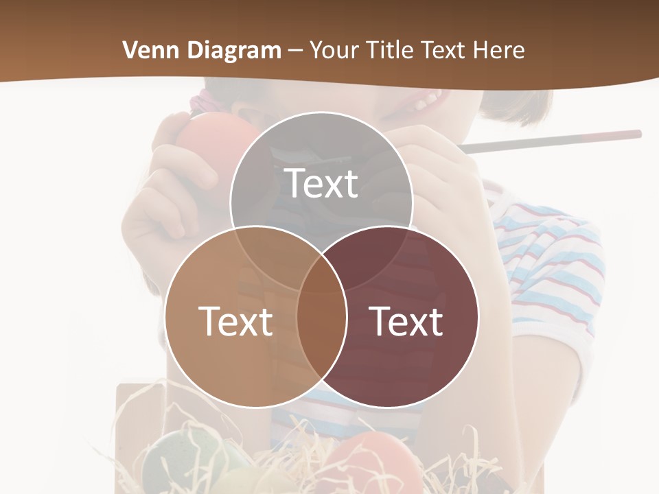 Happiness Coloring Caucasian PowerPoint Template