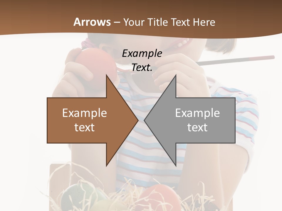 Happiness Coloring Caucasian PowerPoint Template