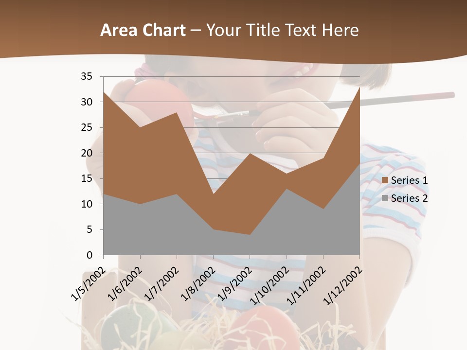 Happiness Coloring Caucasian PowerPoint Template
