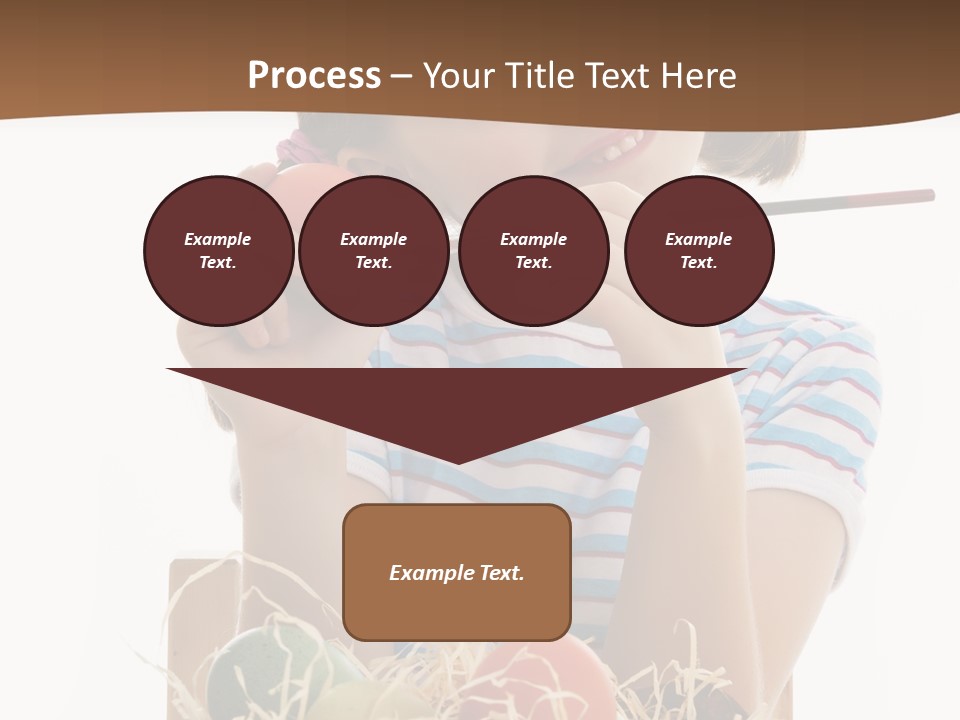 Happiness Coloring Caucasian PowerPoint Template