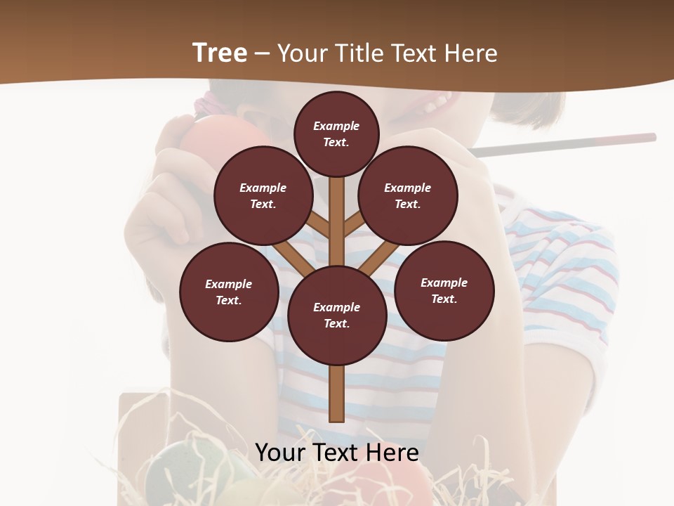 Happiness Coloring Caucasian PowerPoint Template