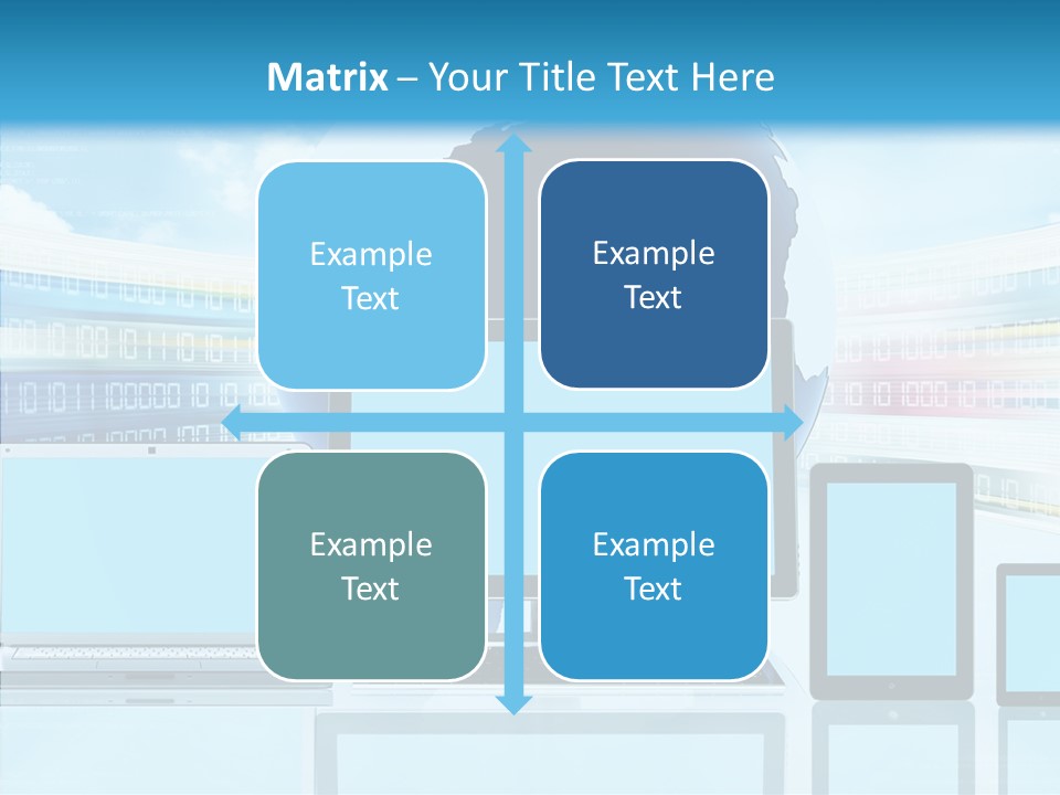 Blue Technology World PowerPoint Template