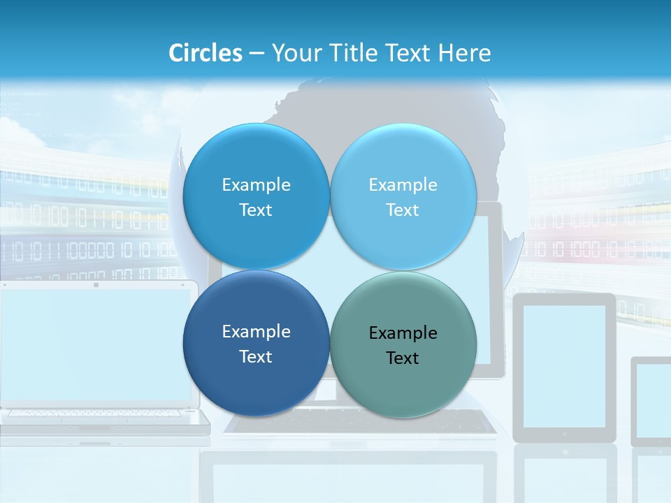 Blue Technology World PowerPoint Template