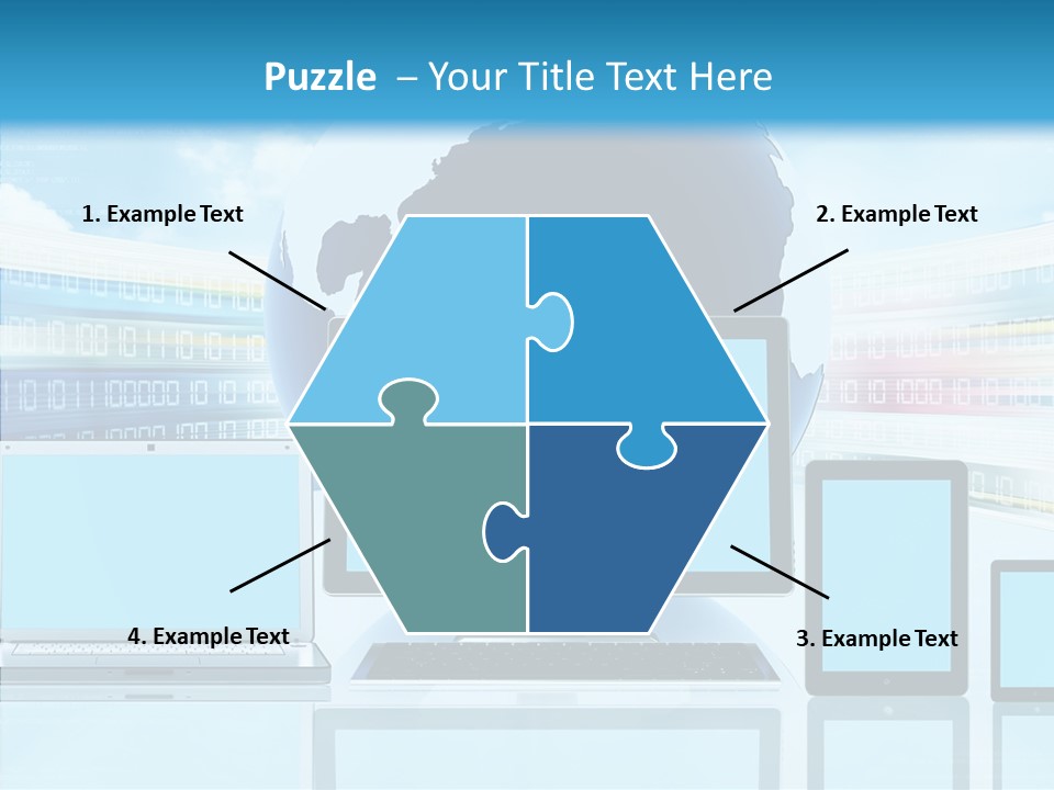 Blue Technology World PowerPoint Template