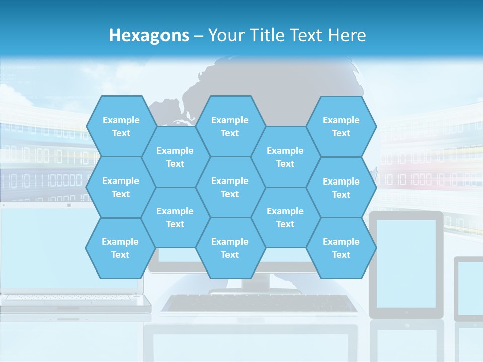 Blue Technology World PowerPoint Template