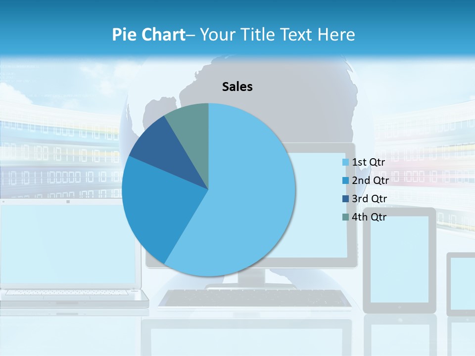 Blue Technology World PowerPoint Template