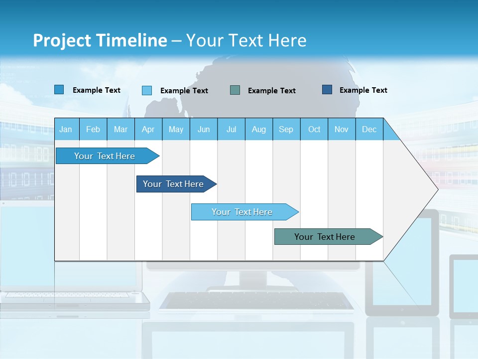 Blue Technology World PowerPoint Template