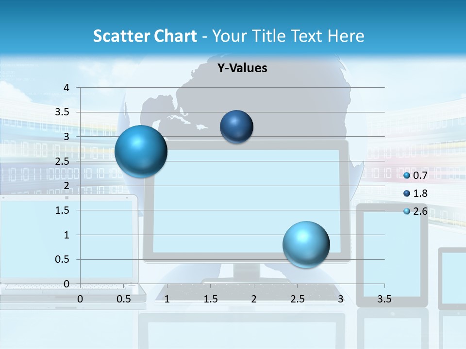Blue Technology World PowerPoint Template