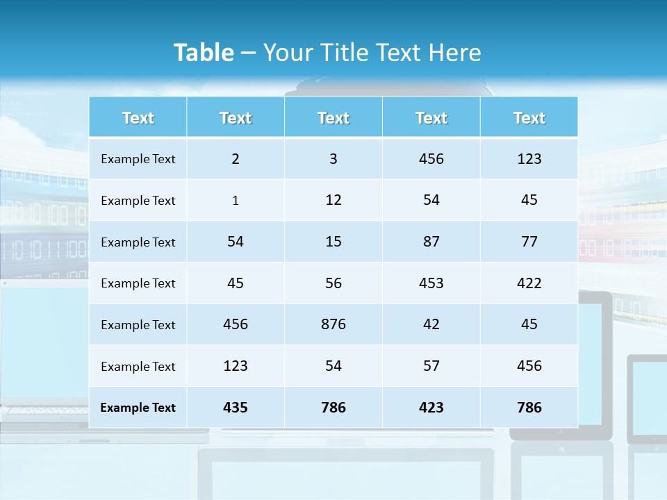 Blue Technology World PowerPoint Template