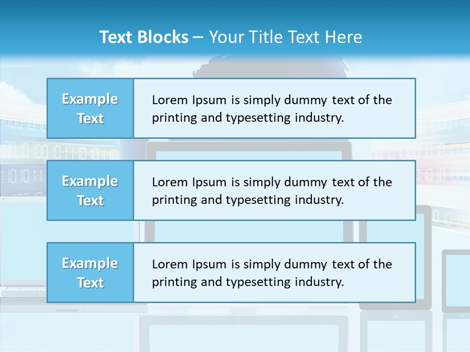Blue Technology World PowerPoint Template