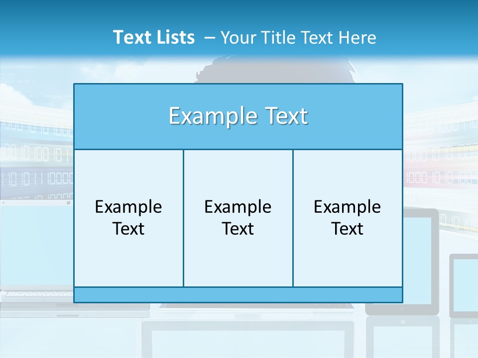 Blue Technology World PowerPoint Template