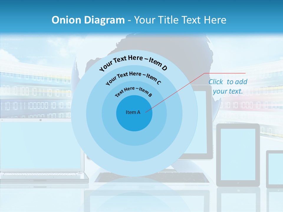 Blue Technology World PowerPoint Template