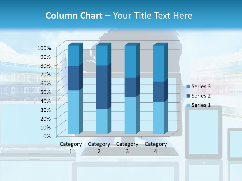 Blue Technology World PowerPoint Template