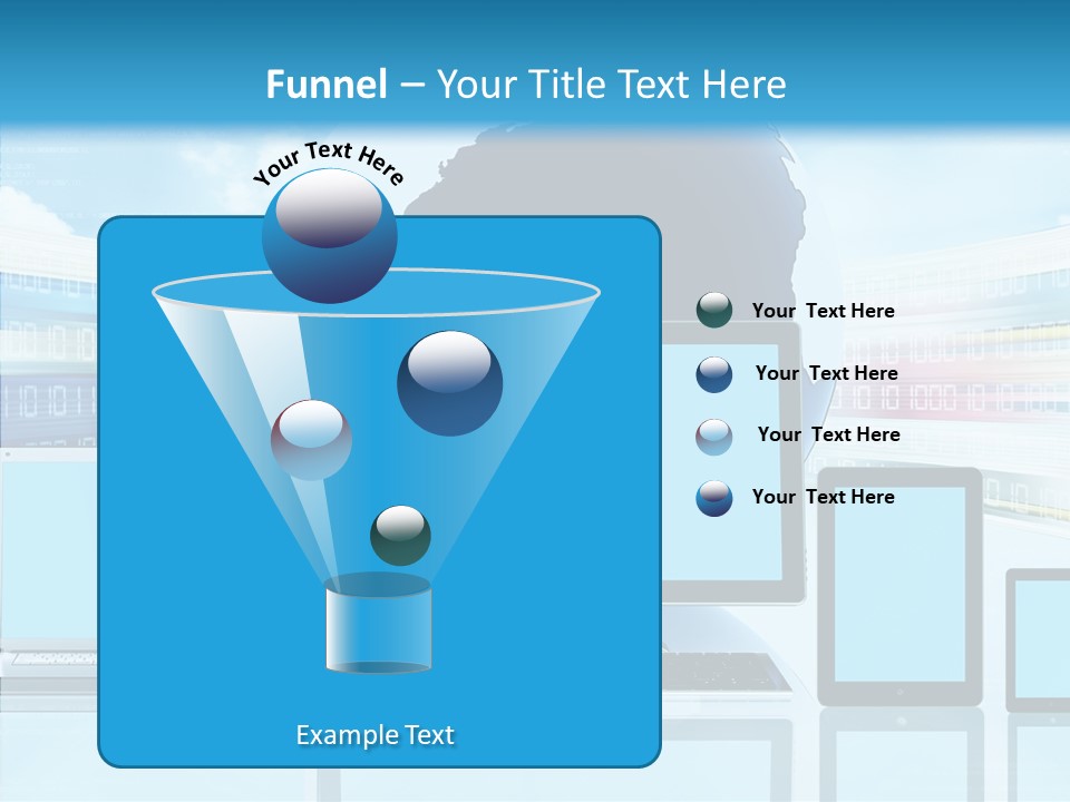 Blue Technology World PowerPoint Template