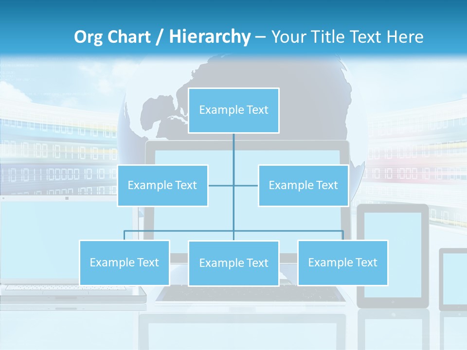 Blue Technology World PowerPoint Template