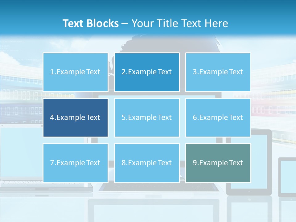 Blue Technology World PowerPoint Template