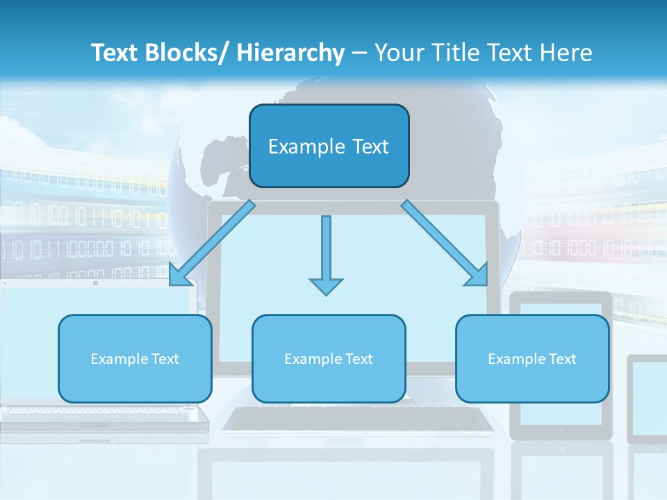 Blue Technology World PowerPoint Template