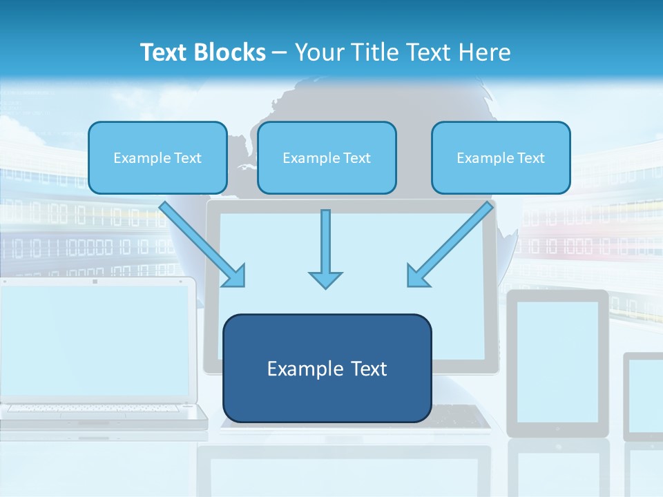 Blue Technology World PowerPoint Template