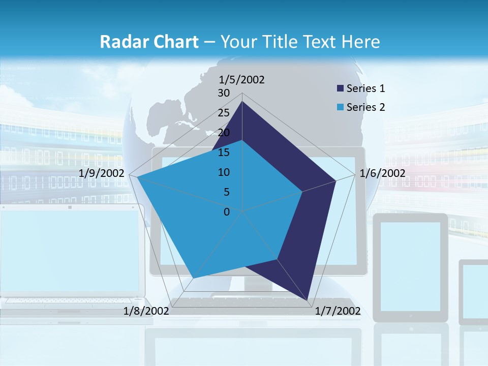 Blue Technology World PowerPoint Template