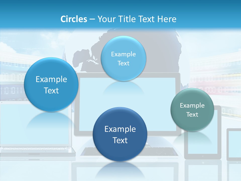 Blue Technology World PowerPoint Template