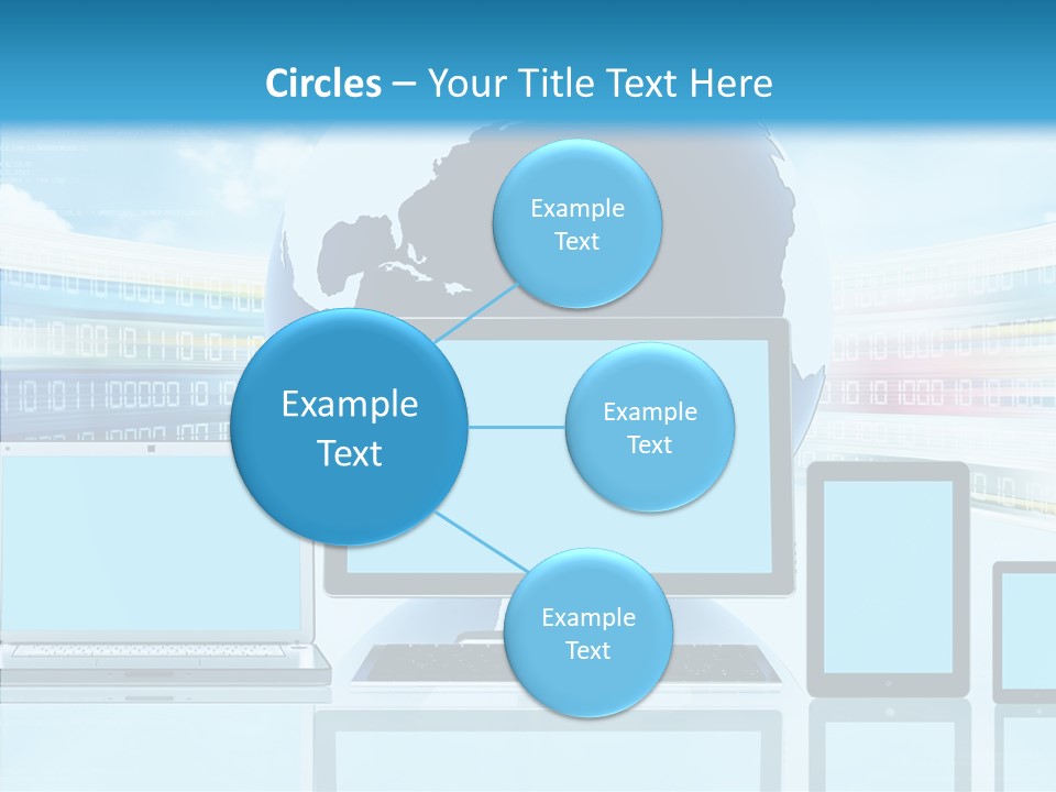 Blue Technology World PowerPoint Template