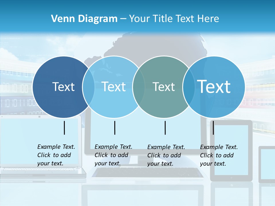 Blue Technology World PowerPoint Template