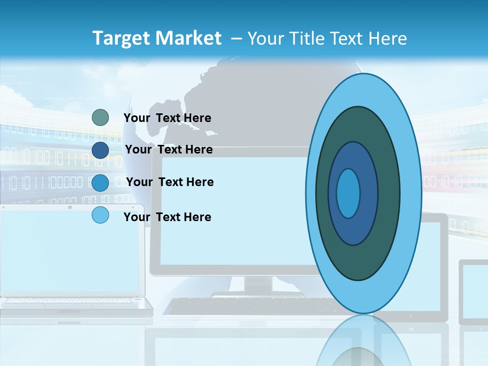 Blue Technology World PowerPoint Template