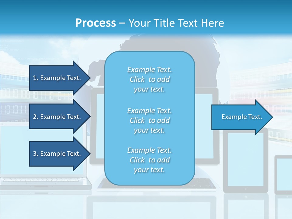 Blue Technology World PowerPoint Template
