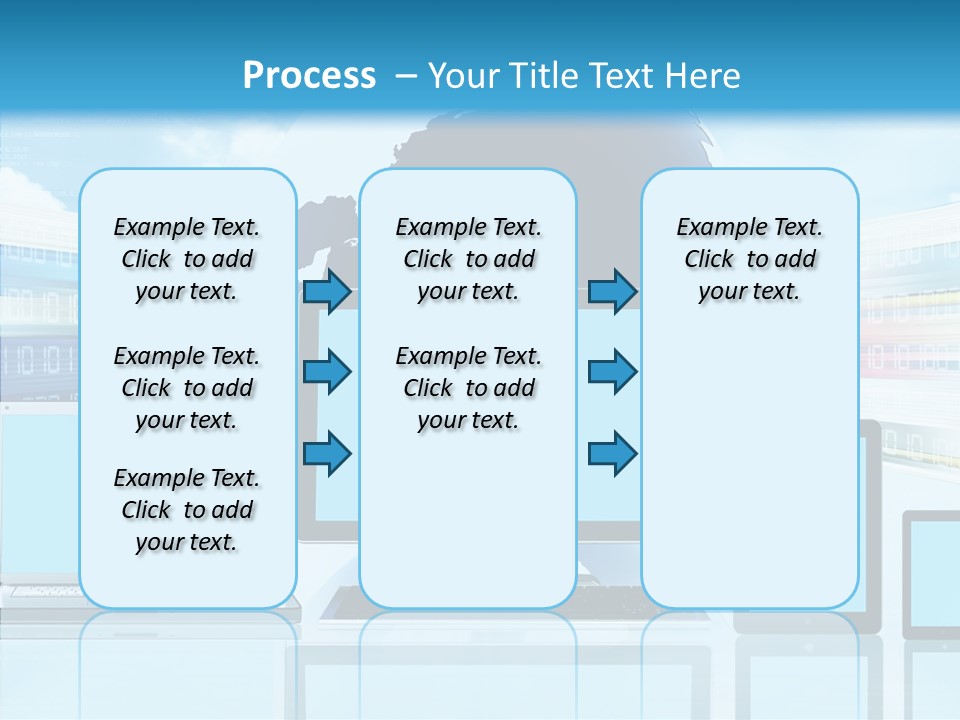 Blue Technology World PowerPoint Template