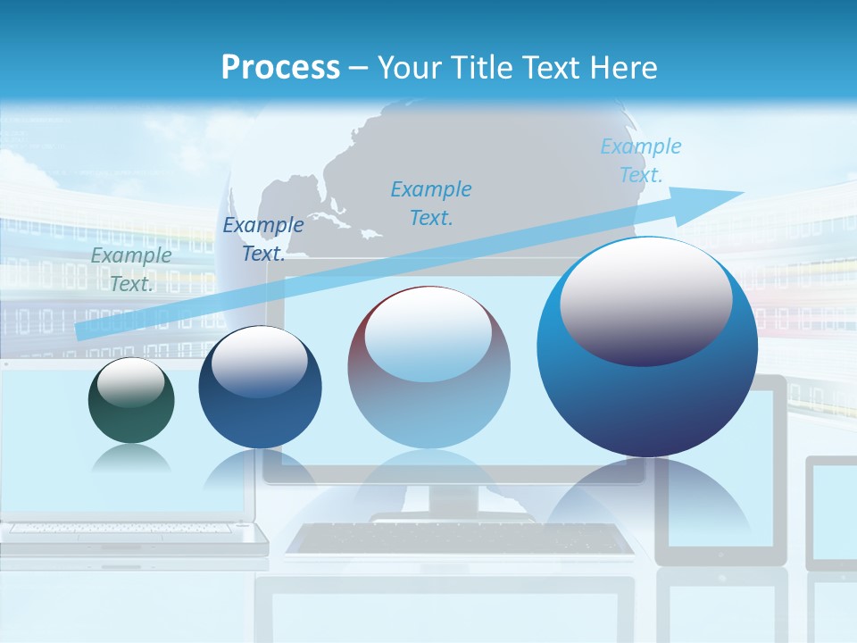 Blue Technology World PowerPoint Template