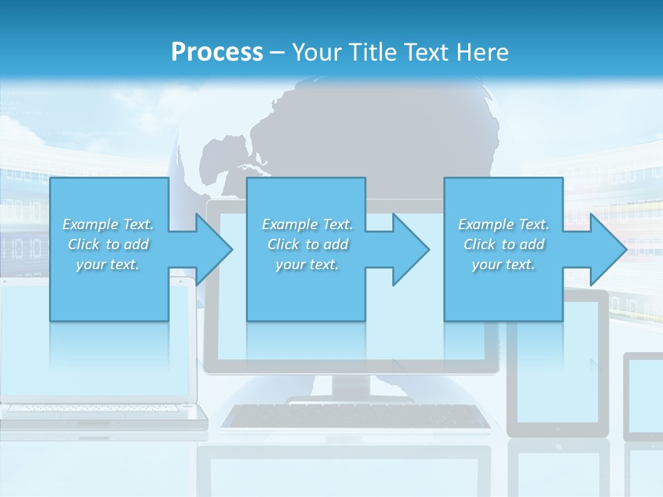 Blue Technology World PowerPoint Template
