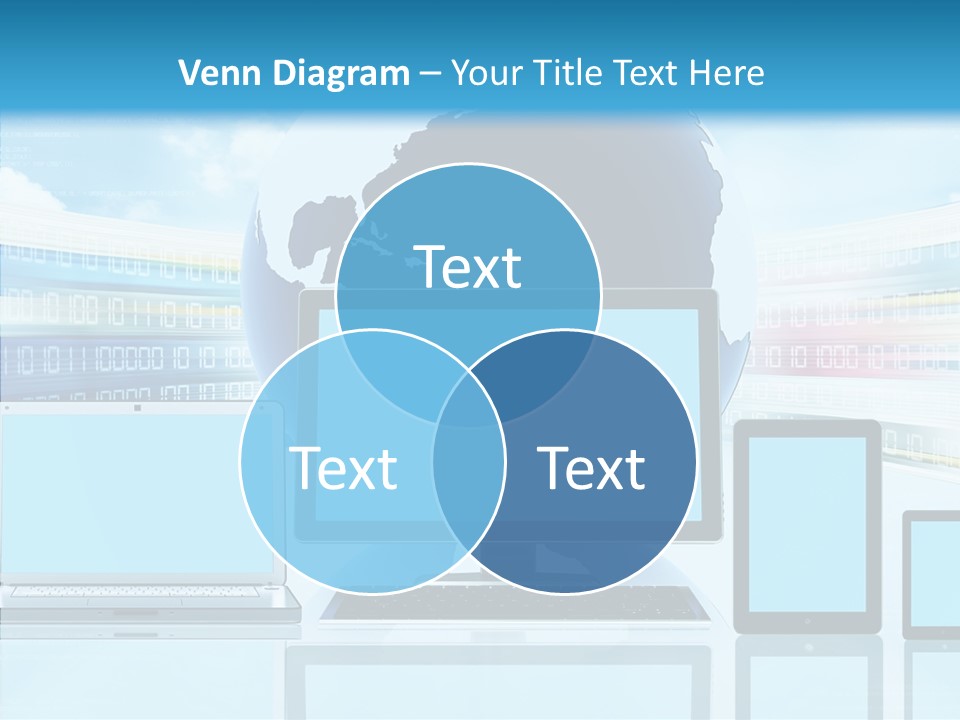 Blue Technology World PowerPoint Template