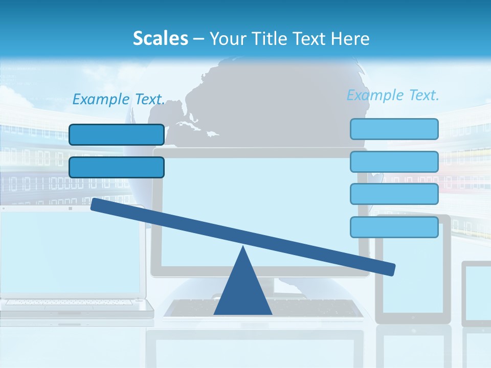 Blue Technology World PowerPoint Template