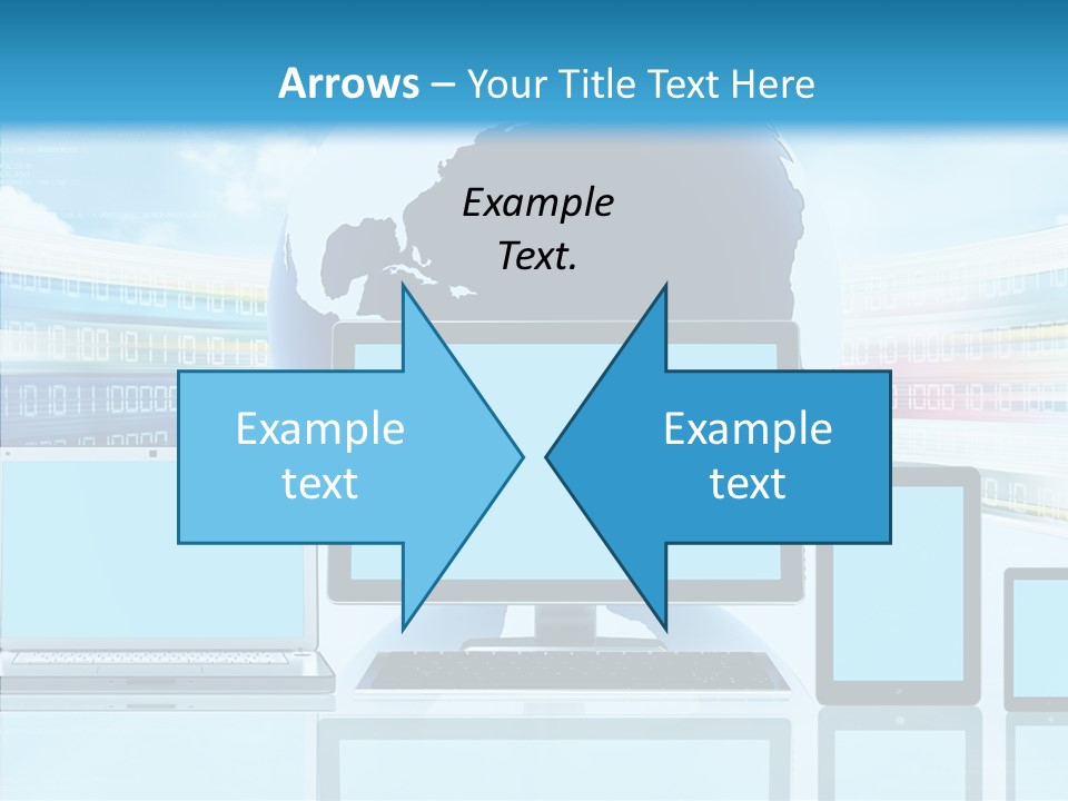 Blue Technology World PowerPoint Template