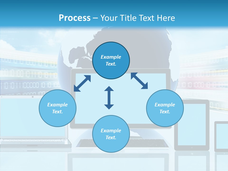 Blue Technology World PowerPoint Template