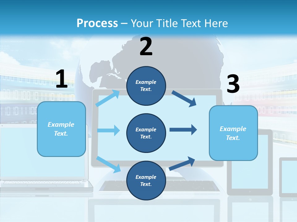 Blue Technology World PowerPoint Template