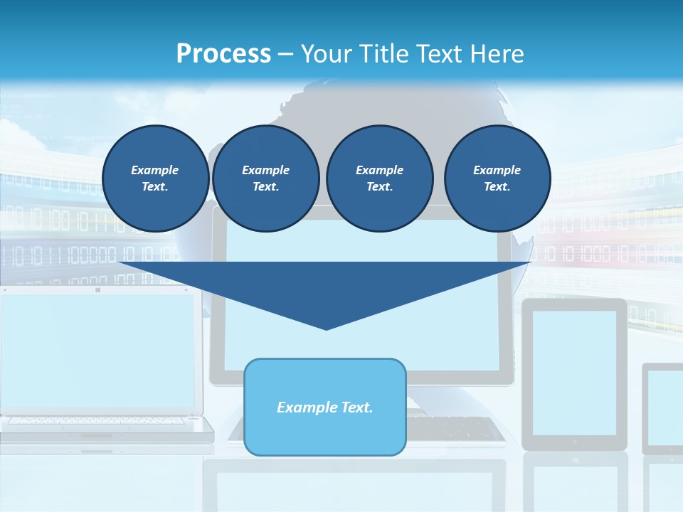 Blue Technology World PowerPoint Template