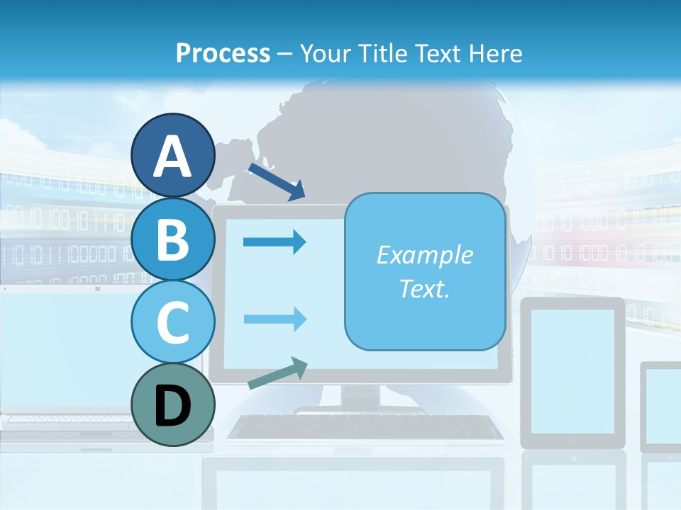 Blue Technology World PowerPoint Template