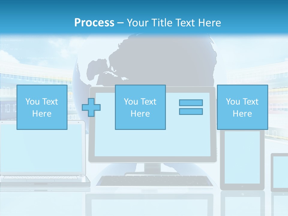 Blue Technology World PowerPoint Template
