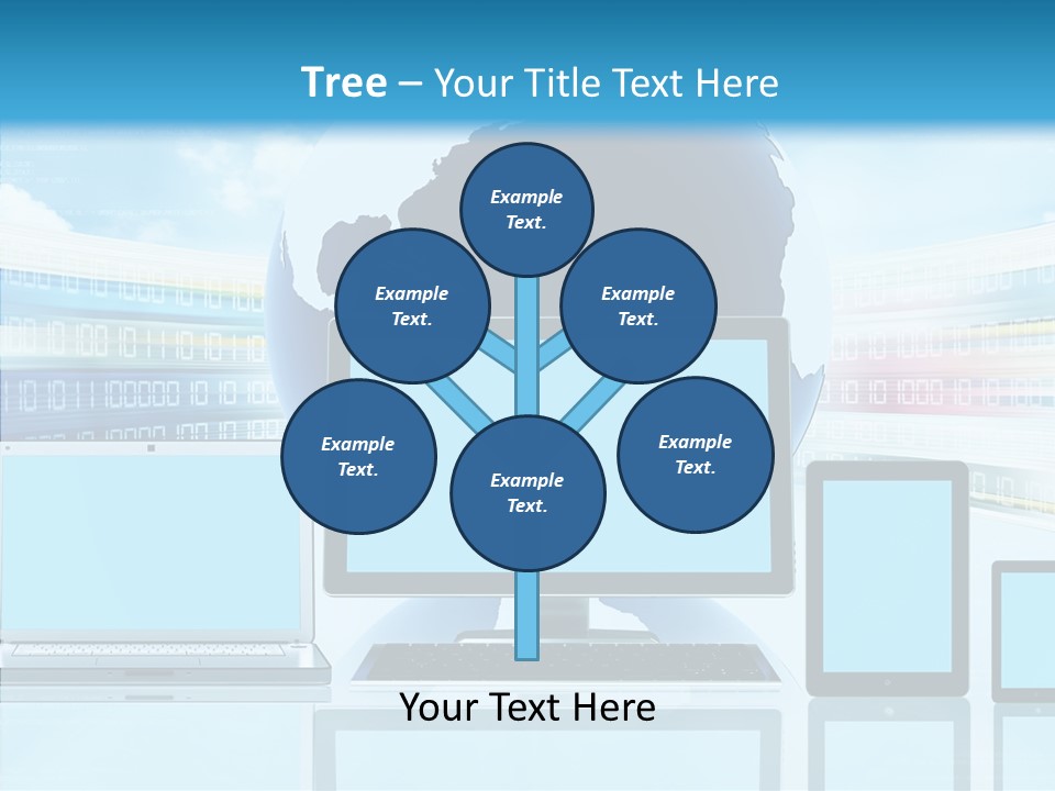 Blue Technology World PowerPoint Template