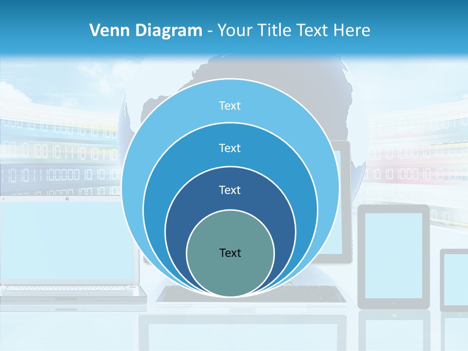 Blue Technology World PowerPoint Template