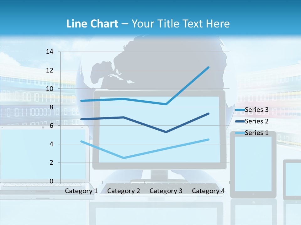 Blue Technology World PowerPoint Template