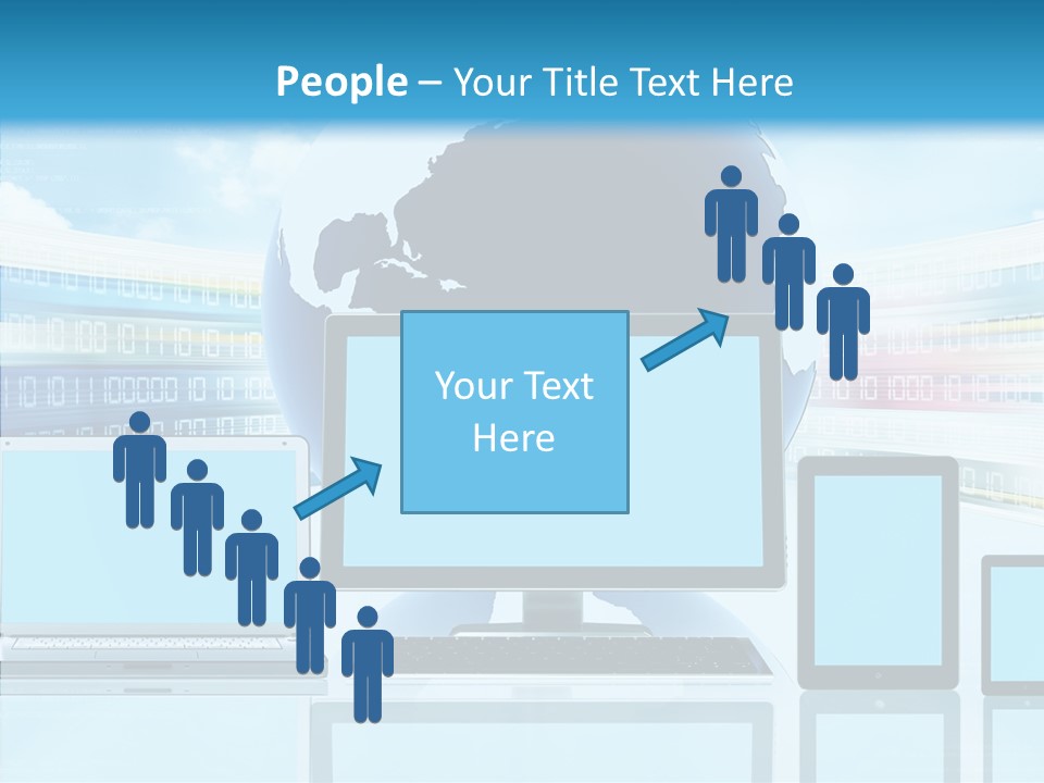 Blue Technology World PowerPoint Template