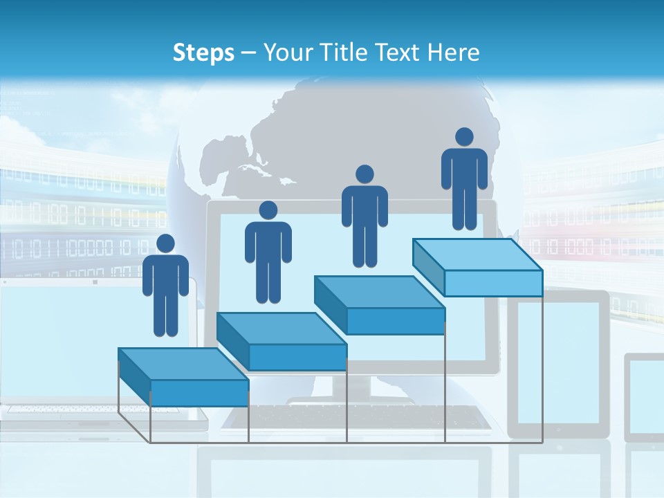 Blue Technology World PowerPoint Template
