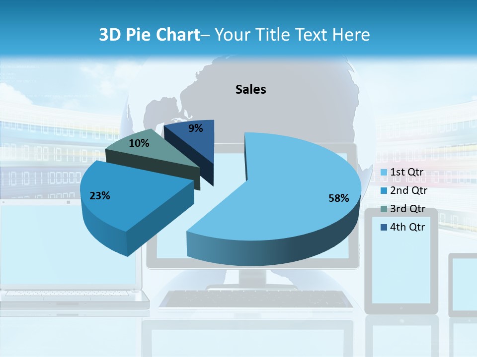 Blue Technology World PowerPoint Template