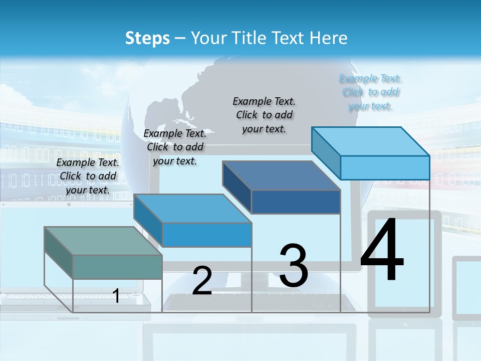 Blue Technology World PowerPoint Template
